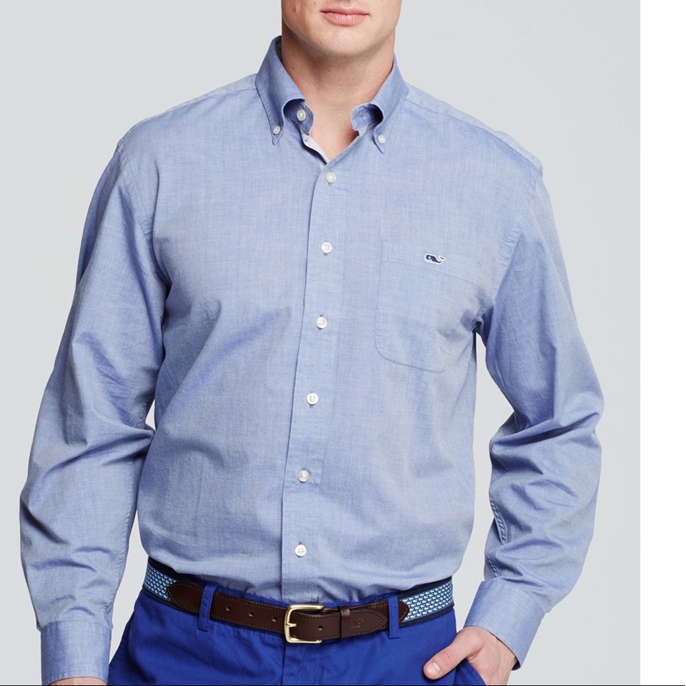 🐳  Vineyard Vines Blue Tucker Shirt 🐳